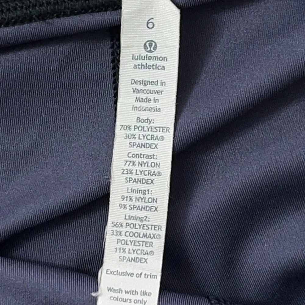 Lululemon‎ Speed Tight Women 6 Stained Glass / Black Pockets